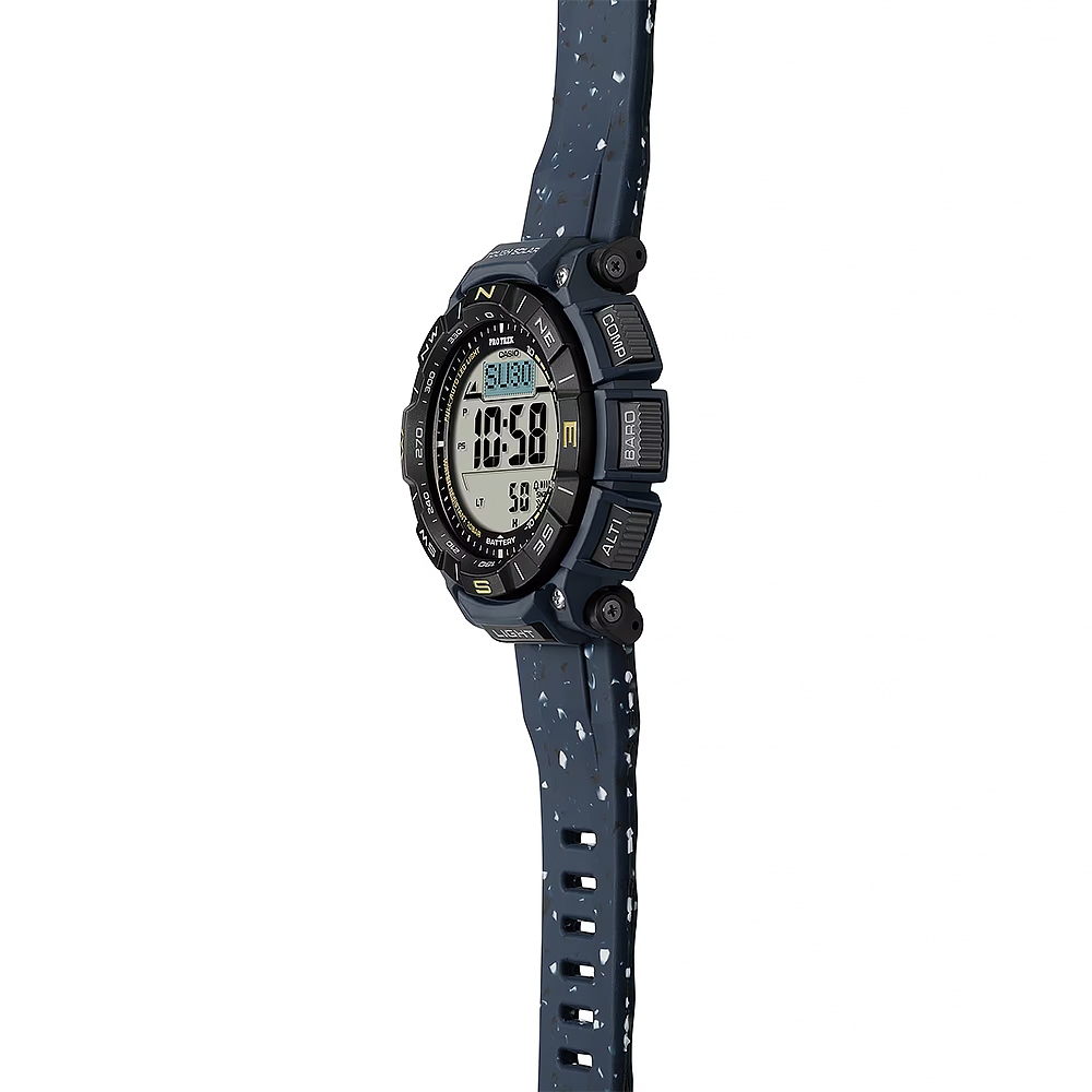 CASIO 卡西歐 PRO TREK  戶外運動太陽能環保手錶-藍 PRG-340SC-2, , large