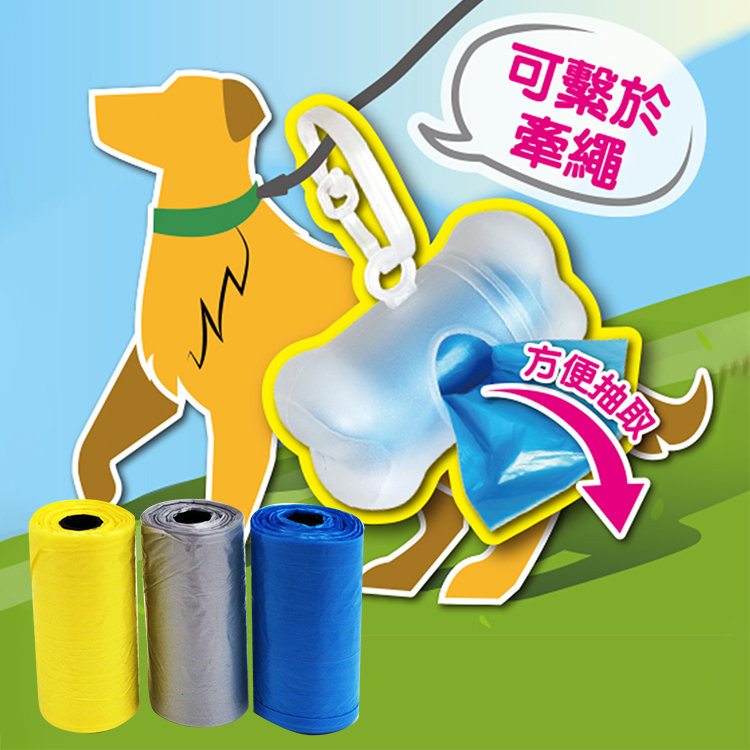 袋著走吊掛便便袋組X1組+輕便清潔袋-22.5x30cm-6捲入X3組, , large