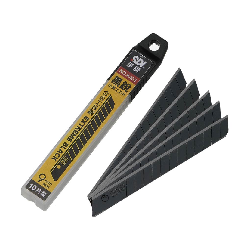 【SDI 手牌】黑銳小美工刀片 10片 /盒 K403C, , large