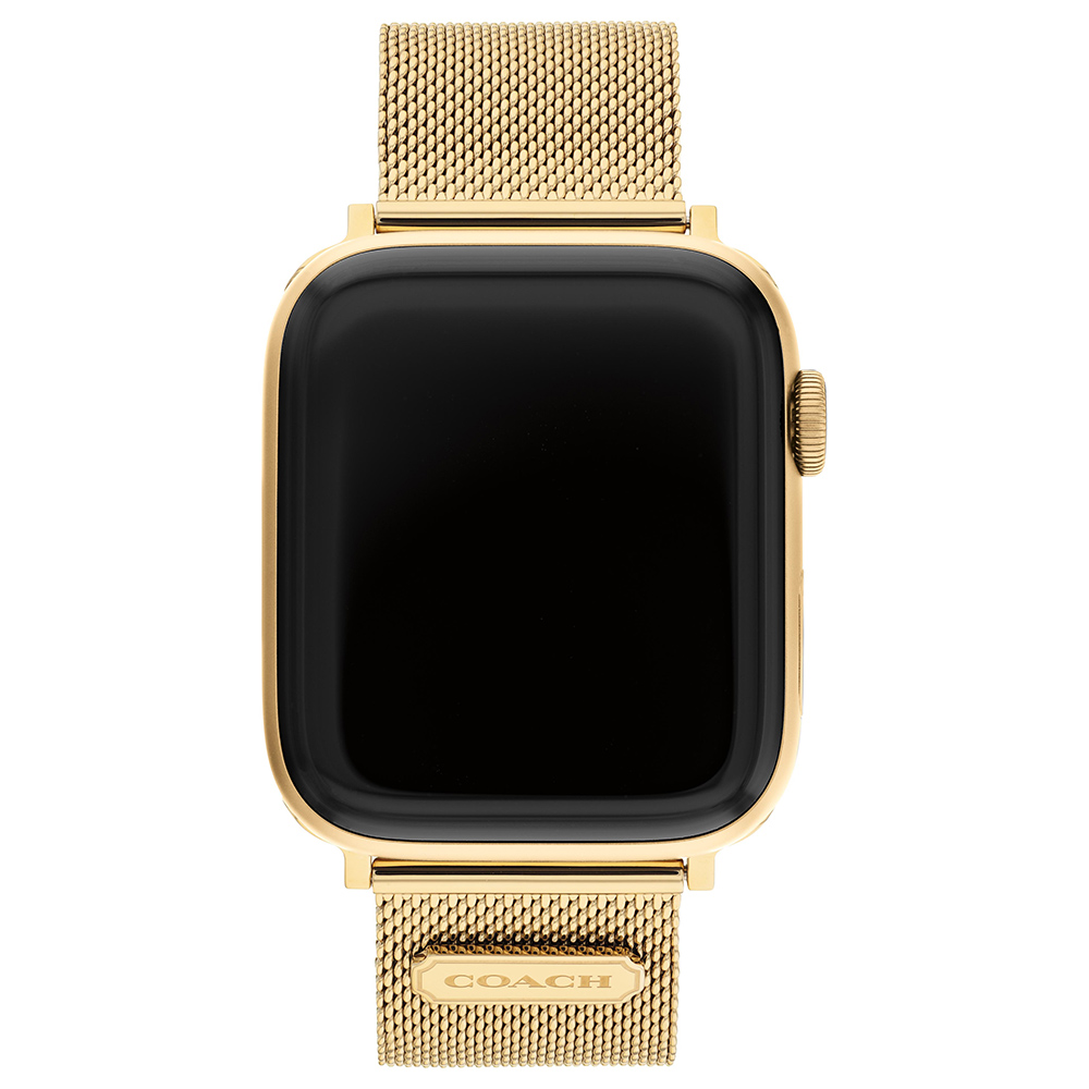 COACH Apple Watch 錶帶 42/44mm 適用 金色米蘭錶帶 送禮 禮物 推薦(不含手錶), , large