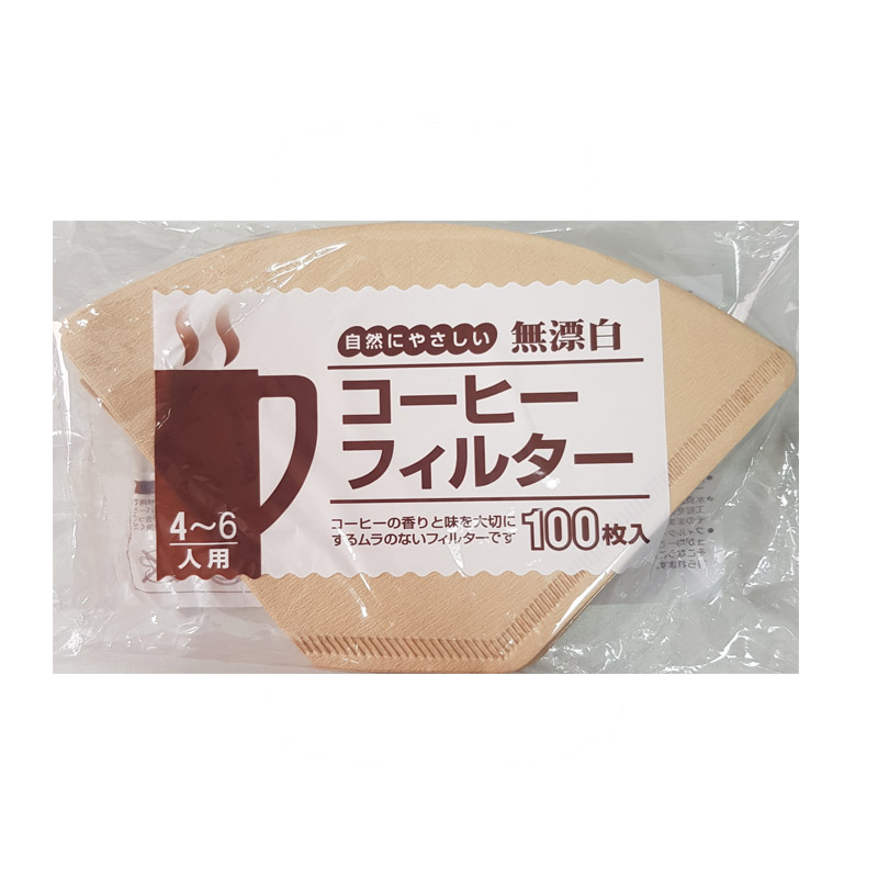 Japan-Made Basket Coffee Filters &ndash; Flat-Bottom, 4&ndash;7 Cup, 100 Count | Unbleached, Natural Paper, Eco-Friendly &ndash; JA-P-010-103, , large