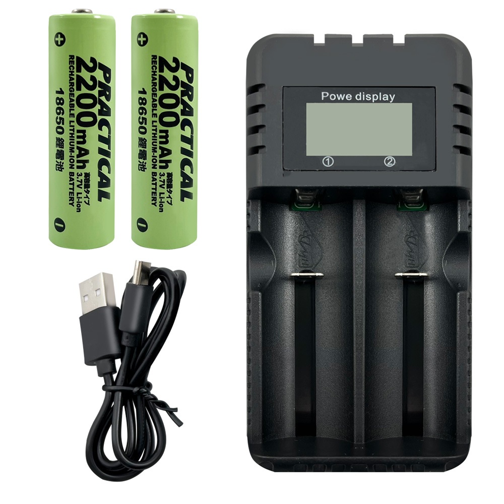 實用牌 PCA-008 液晶螢幕雙槽鋰電池充電組 附電池 LCD跑馬燈顯示 過充/過熱/短路保護 多種鋰電池適用, , large