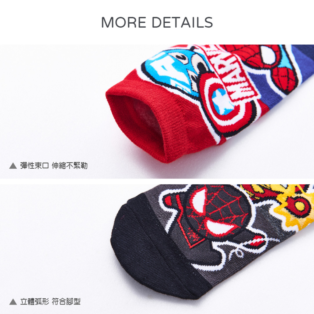 (多款)MARVEL 漫威直版襪【ONEDER 旺達】ML-A579~ML-A585, , large