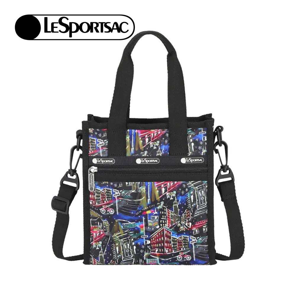 |快速出貨|Lesportsac Mini N/S Tote 日常輕便小方型托特包/ 冬日紐約夜景, , large