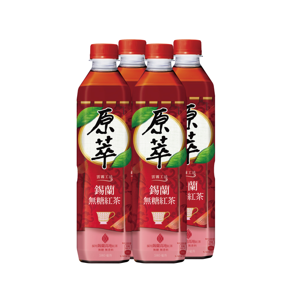 原萃錫蘭紅茶(無糖) 580ml, , large
