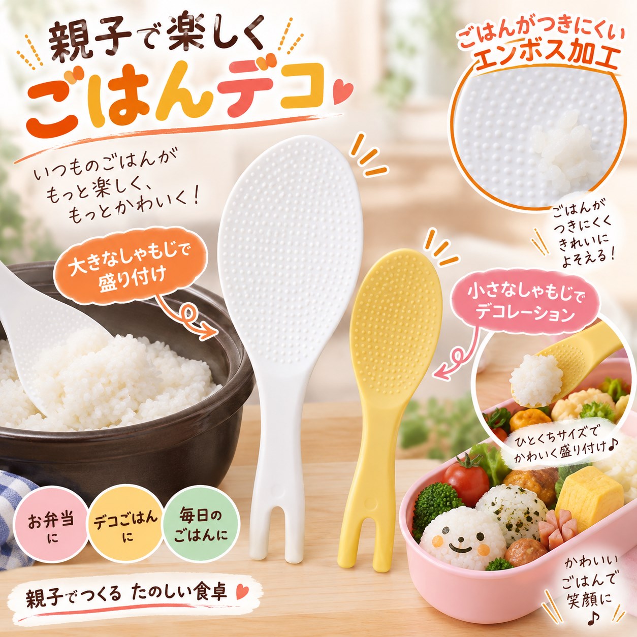 【HIYASU日安工坊】親子裝飾料理飯匙套組, , large