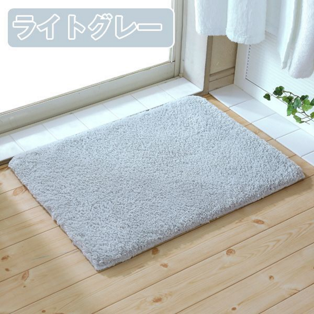 日本製 橋爪商店 ANGEL STEP 可機洗地墊 淺灰, , large