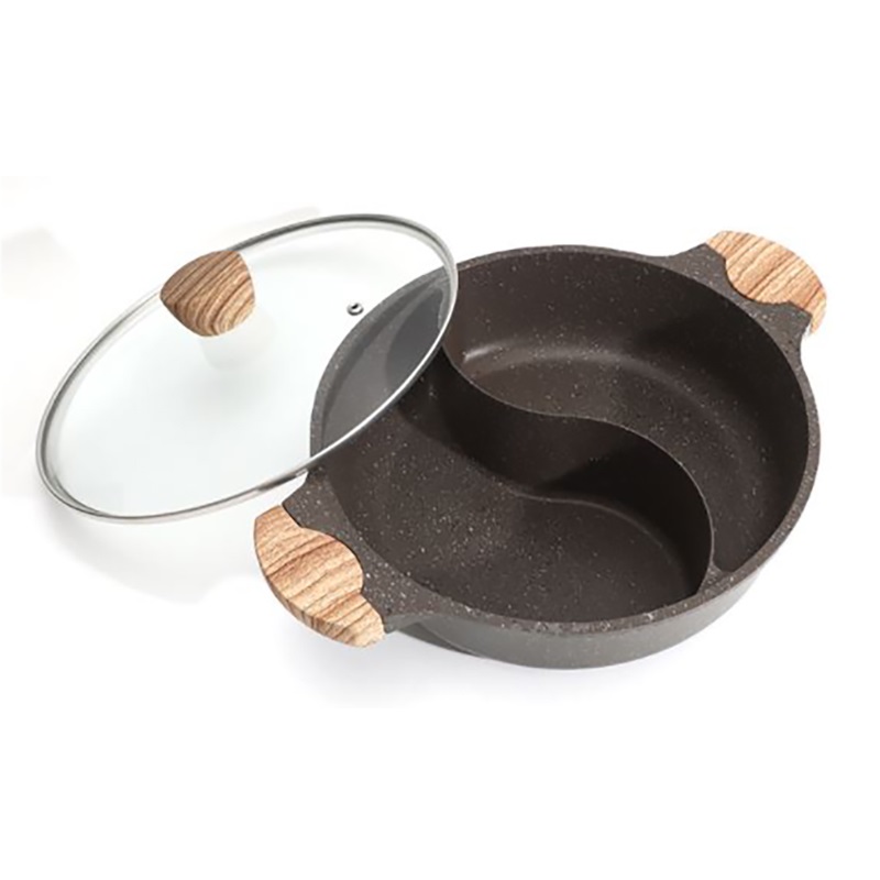Twin-side hot pot 32cm, , large