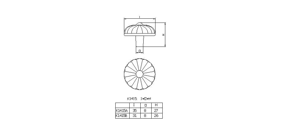 Zinc knob, , large
