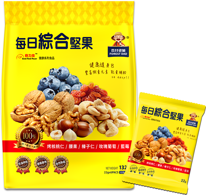[長榮生醫]食力佳森林老爹每日綜合堅果 X6袋, , large