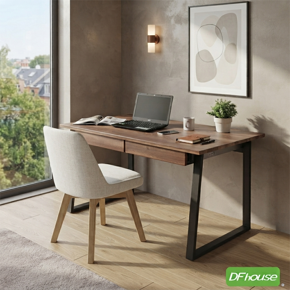 《DFhouse》帕克-雙抽書桌, , large