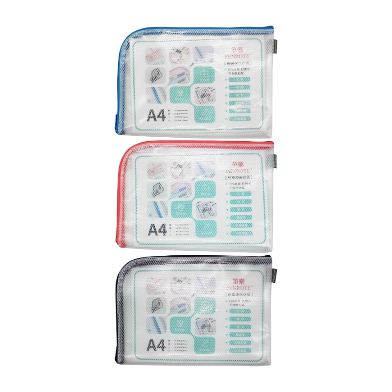 A4 EVA L-Shaped Eco Mesh Storage Bag &ndash; Navy, , large