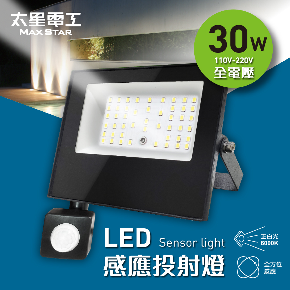 Max Star 30WLED induction spotlight/full voltage, , large