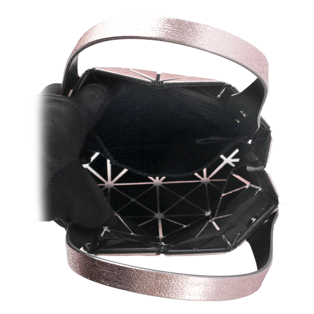 ISSEY MIYAKE BAO BAO 5X4 立體金屬色迷你方盒手提包/玫瑰粉, , large