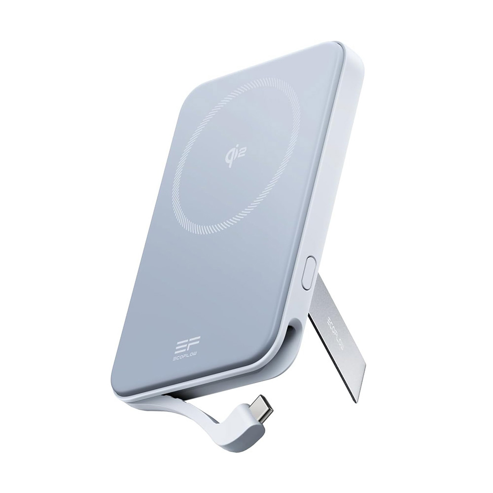 【固士特】EcoFlow RAPID 快充磁吸行動電源(5000mAh) Qi2.0認證_藍色, , large