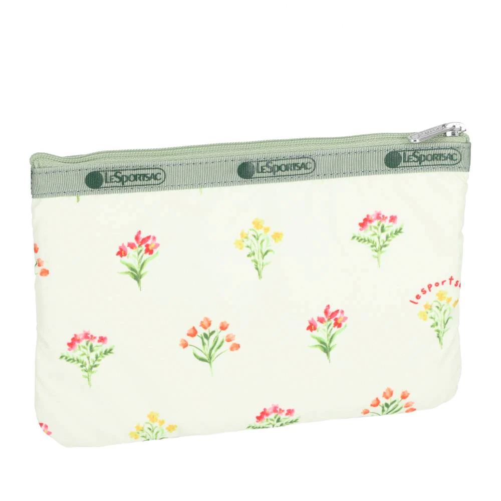 Lesportsac 3-Zip Cosmetic 三層拉鍊化妝包 收納包 盥洗包 女包 男包(盛夏草原), , large