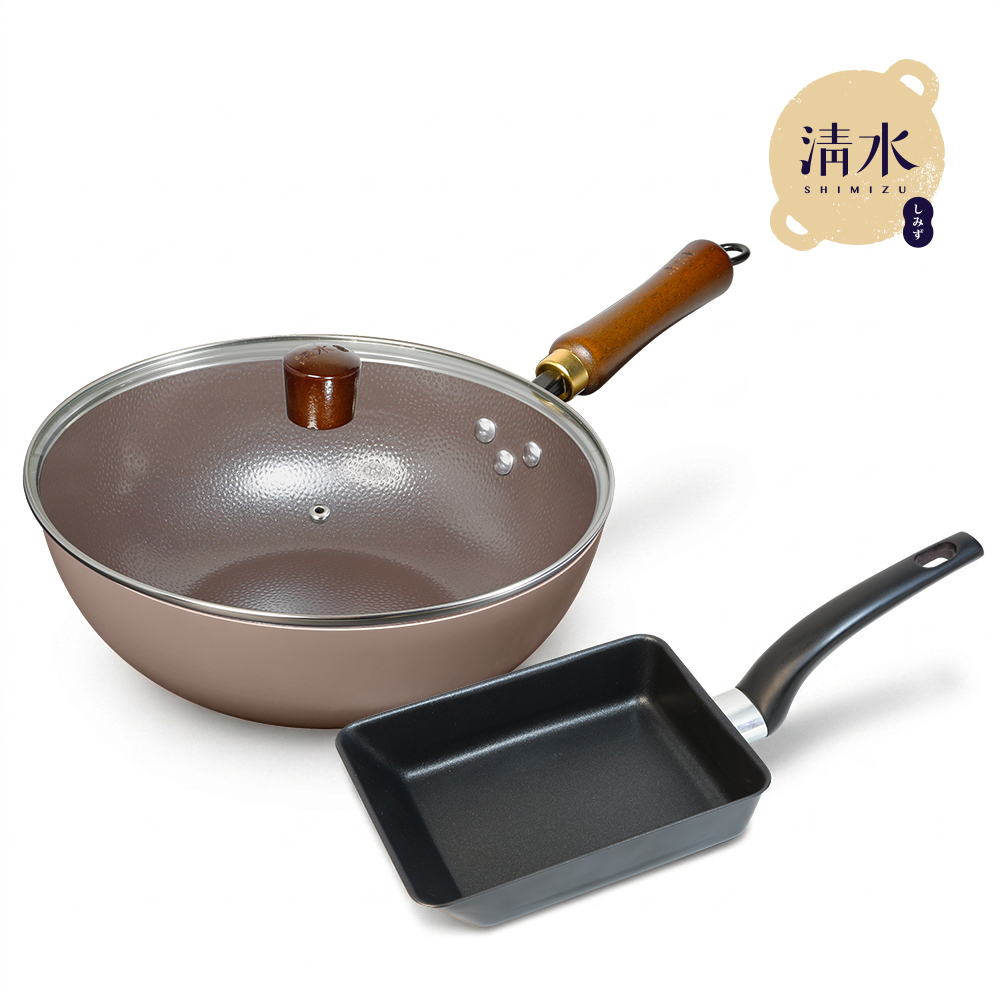[清水]極緻煮意湯炒鍋28CM(送銘柄玉子燒15x19CM), , large