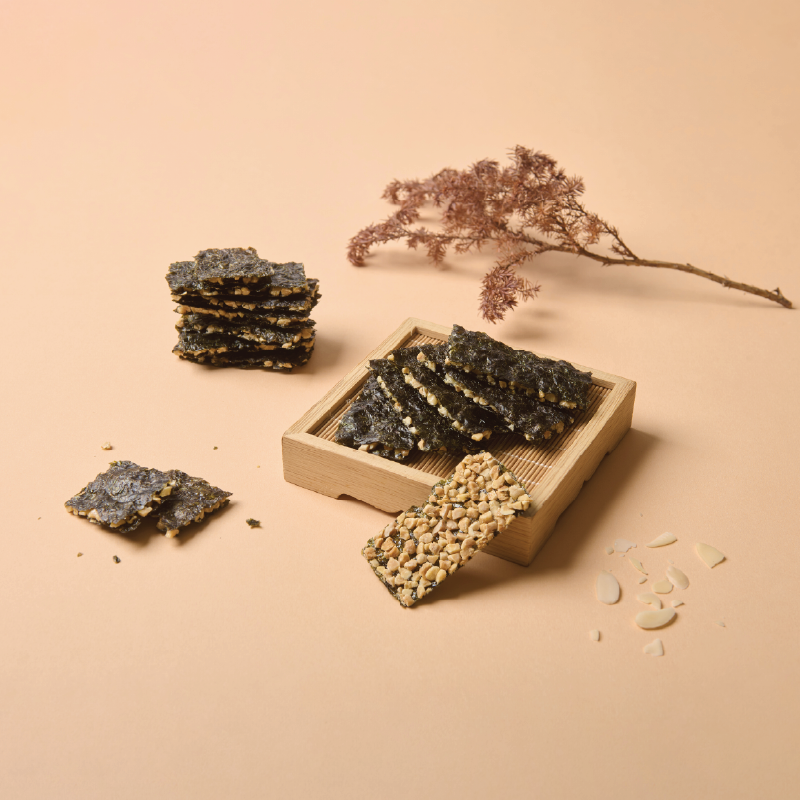【生華】超值整箱組  杏仁海苔卡滋脆/堅果海苔卡滋脆/黑芝麻糕/藜麥棒  各4盒, , large