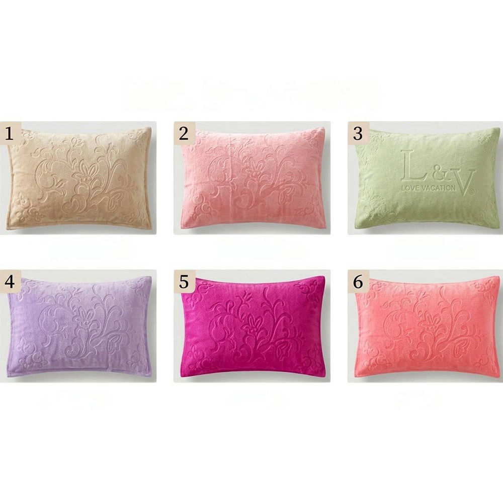 Kaimei Cotton｜Made in Taiwan (MIT). Thick & Premium Embossed Pure Cotton Pillowcases. Set of 2. Multiple Color Options., , large