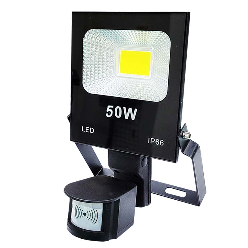 【感應王】HC-850A  50W戶外微波感應投光燈(白光-台灣製) 可調日夜,距離及時間, 白光, large