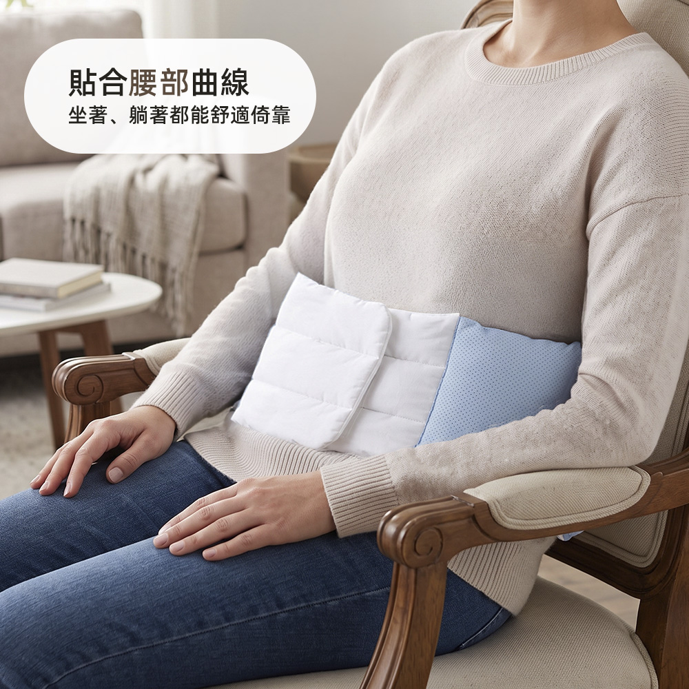 【上手家居】冰絲睡眠腰枕-大號(護腰枕/腰靠/腰靠墊/腰椎枕), , large
