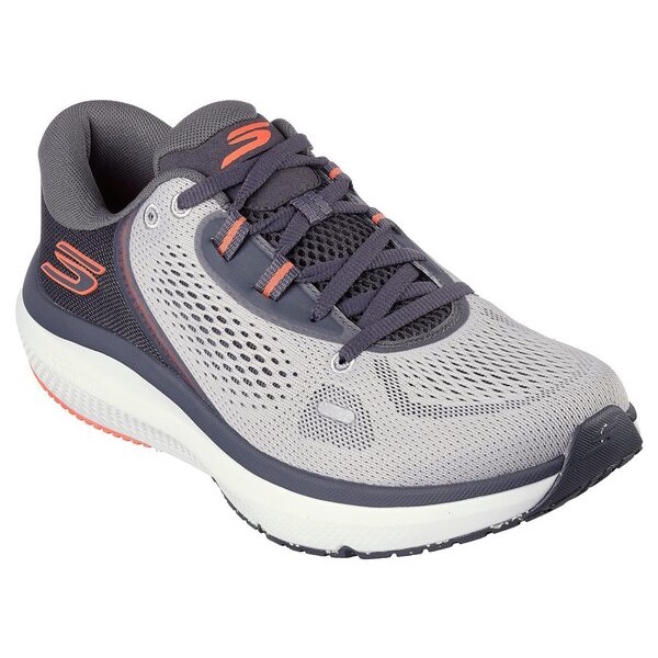 Skechers Go Run Pure 4 男 慢跑鞋 運動 訓練 止滑 支撐 輕量 灰橘 [246082GYOR], , large