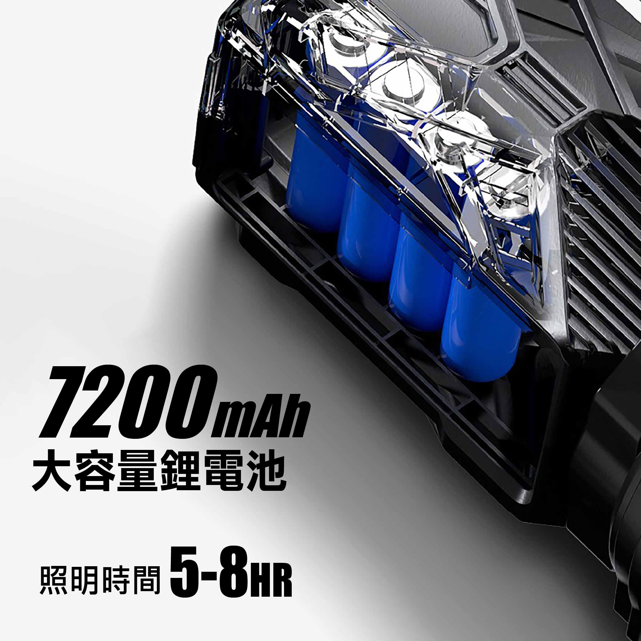 100W強光探照燈手電筒, , large