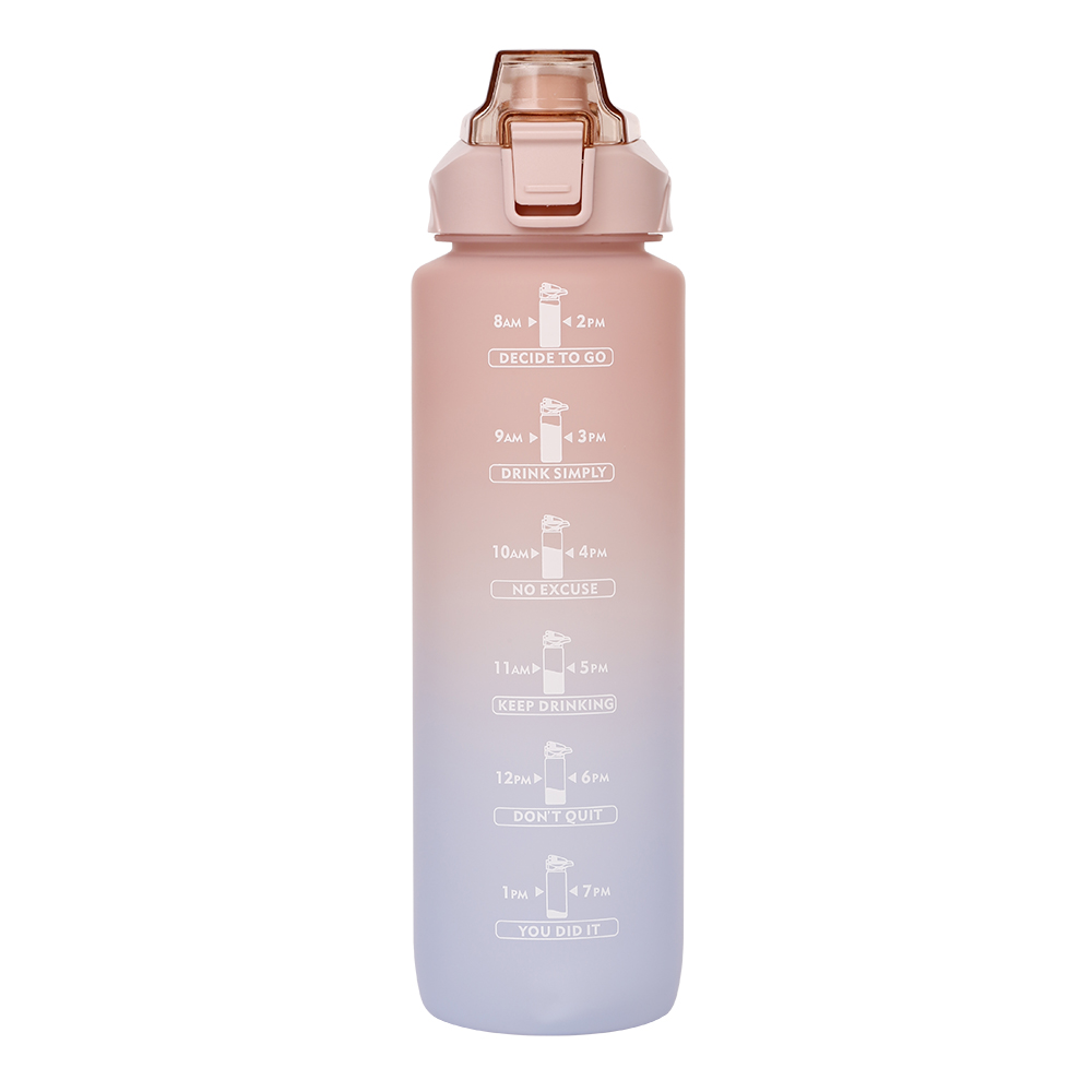 漸層粉彩運動水壺1000ml, , large