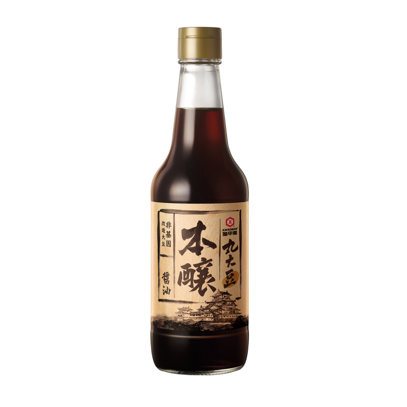 龜甲萬丸大豆本釀醬油玻璃瓶500ml, , large