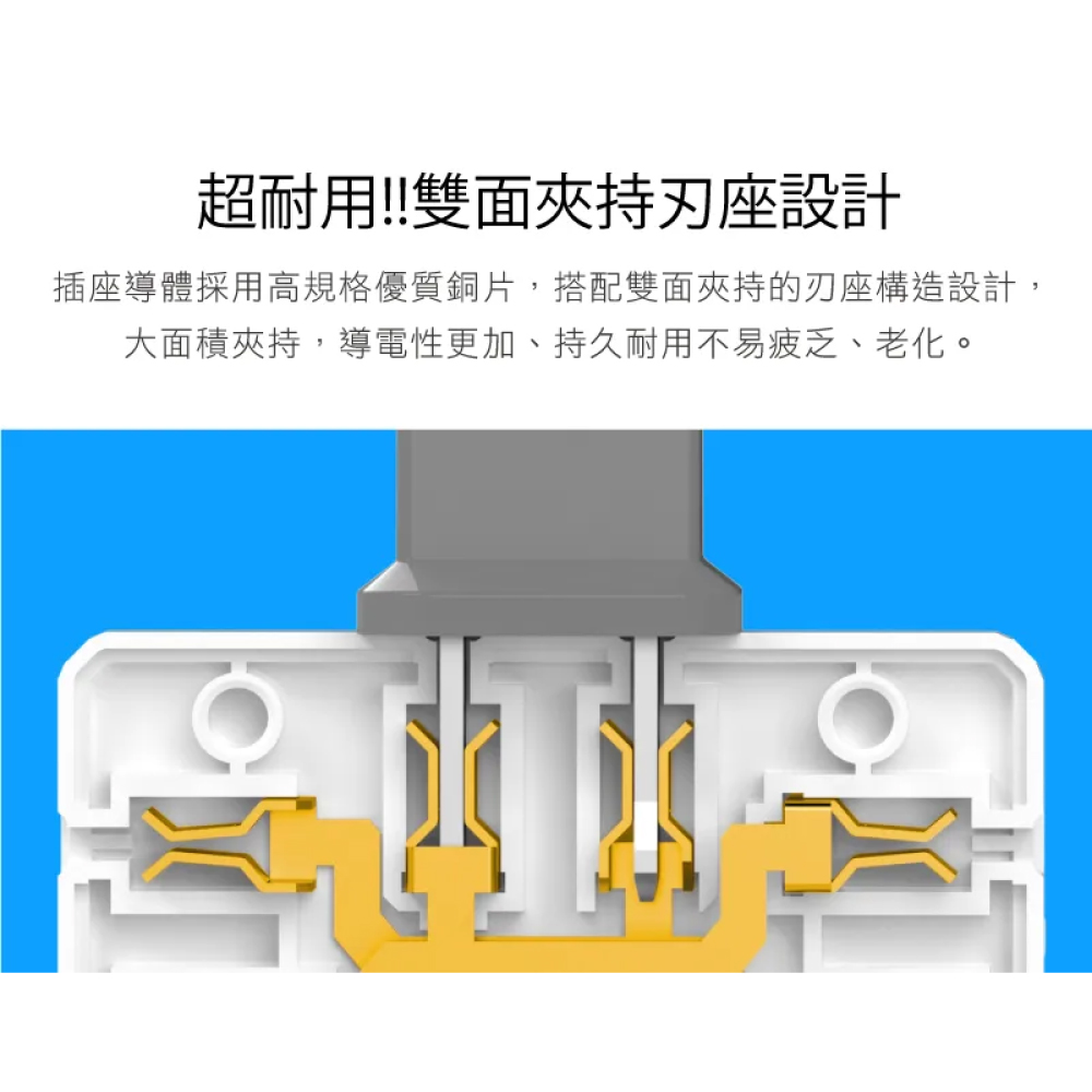 鉅玉經典｜D型三面壁插 台灣製 JY-P003, , large