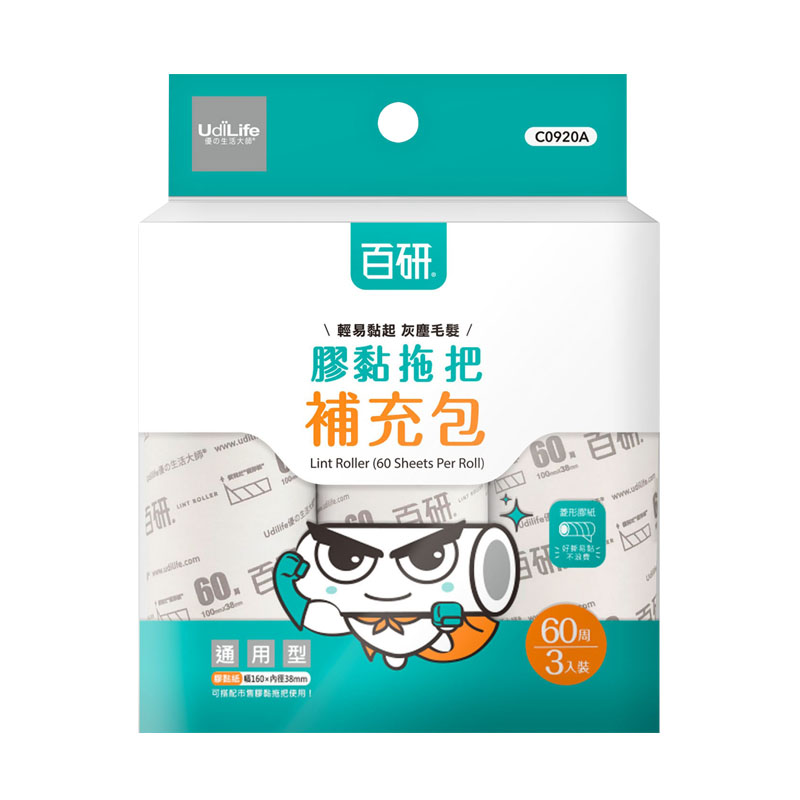 百研通用型膠黏補充包60周3入, , large
