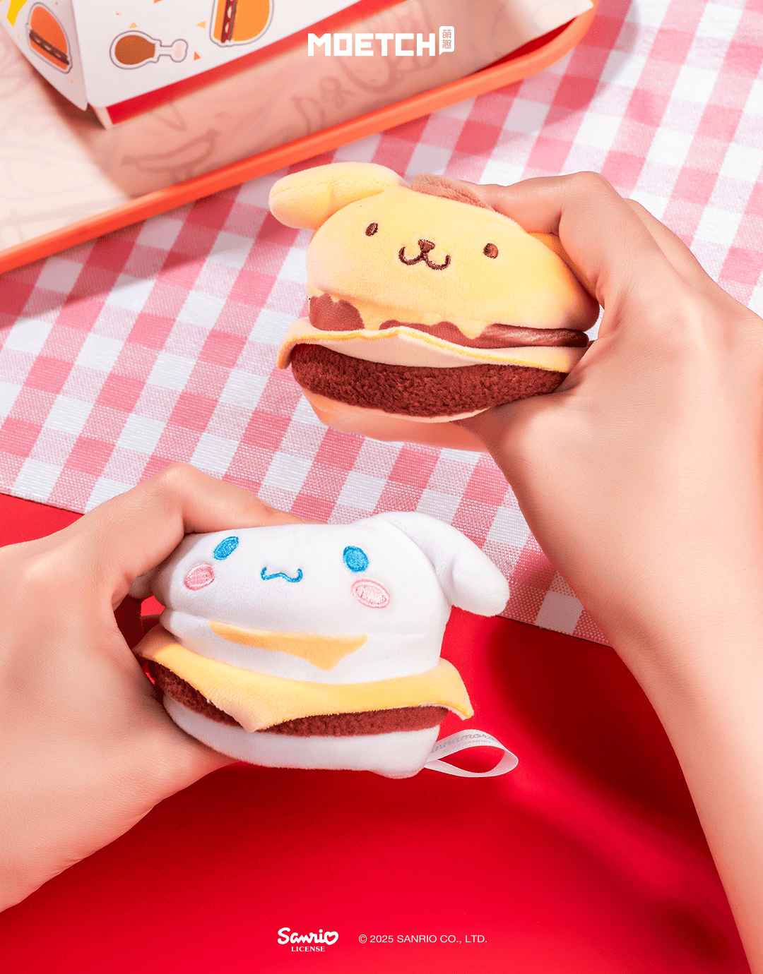 【際洋文化】Sanrio characters漢堡包系列毛絨捏捏樂, , large