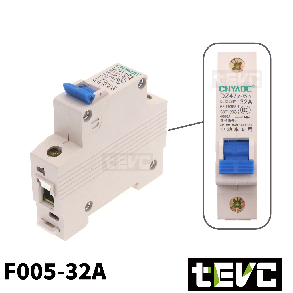 《tevc》F005 DC無熔絲 1P 直流 空氣開關  40A, , large