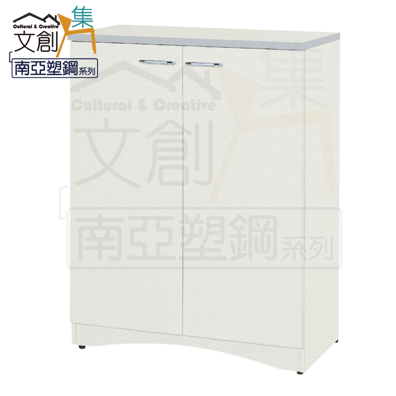 【文創集】奈米 環保2.7尺南亞塑鋼開門鞋櫃(客約商品), , large