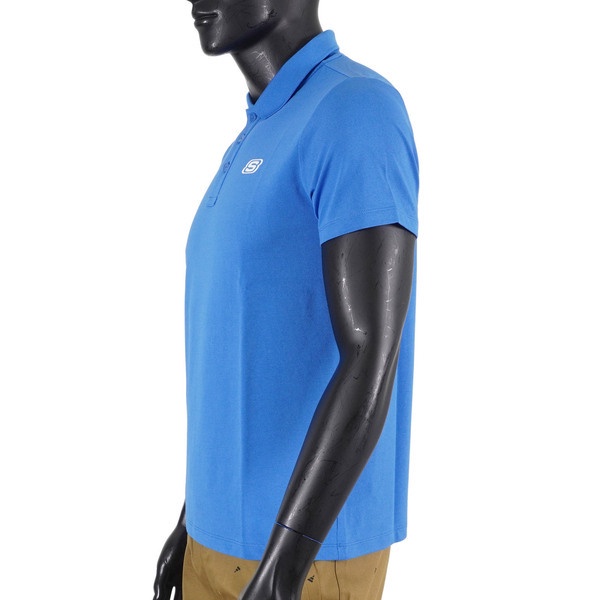 Skechers 男 短袖 上衣 POLO衫 經典 簡約 素面 百搭 舒適 穿搭 藍 [L221M009-004Q], , large