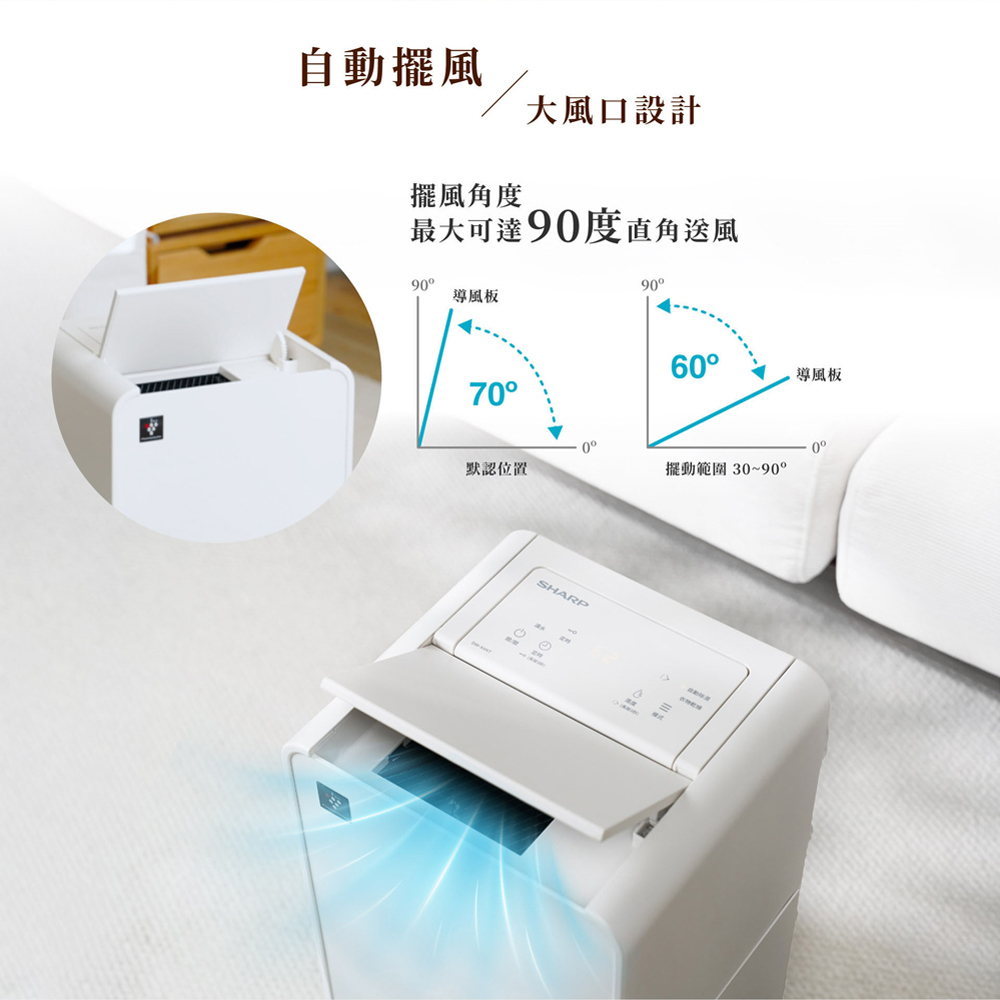 SHARP 夏普 乾淨方mini美型6L除濕機 DW-P6HT-H, , large