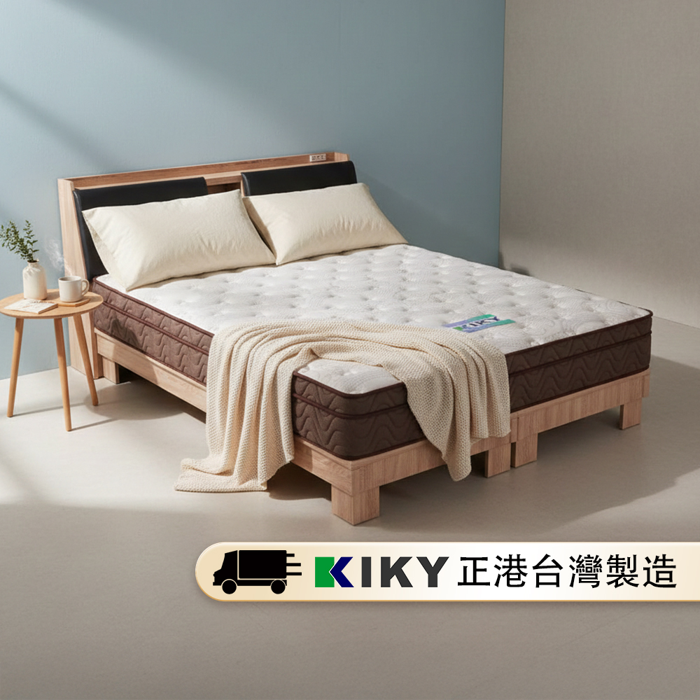 【KIKY】赫本海藻紗纖維高回彈獨立筒床墊, , large