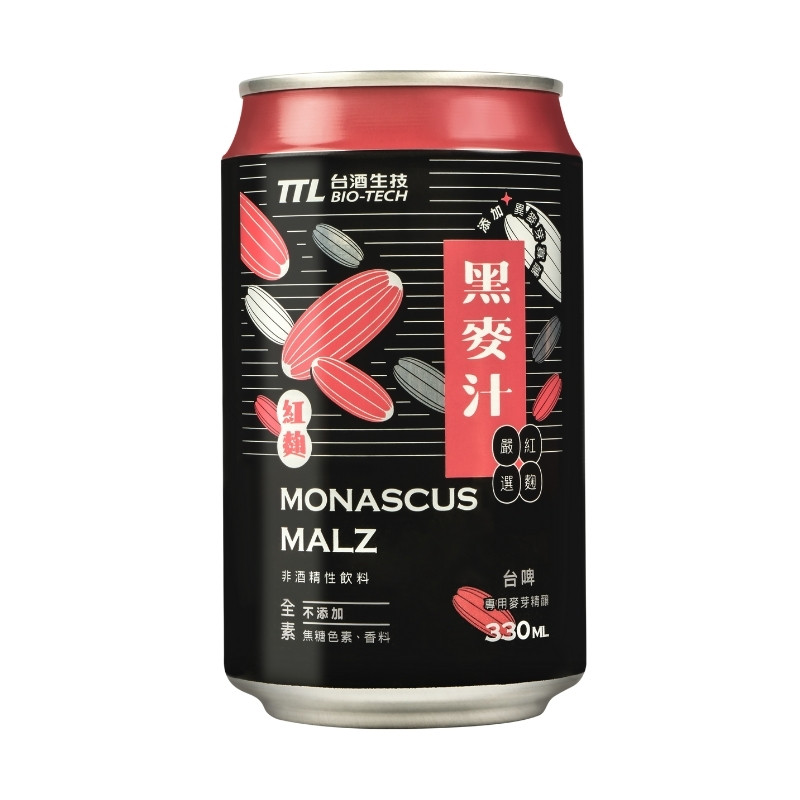 台酒紅麴黑麥汁Can330 ml, , large