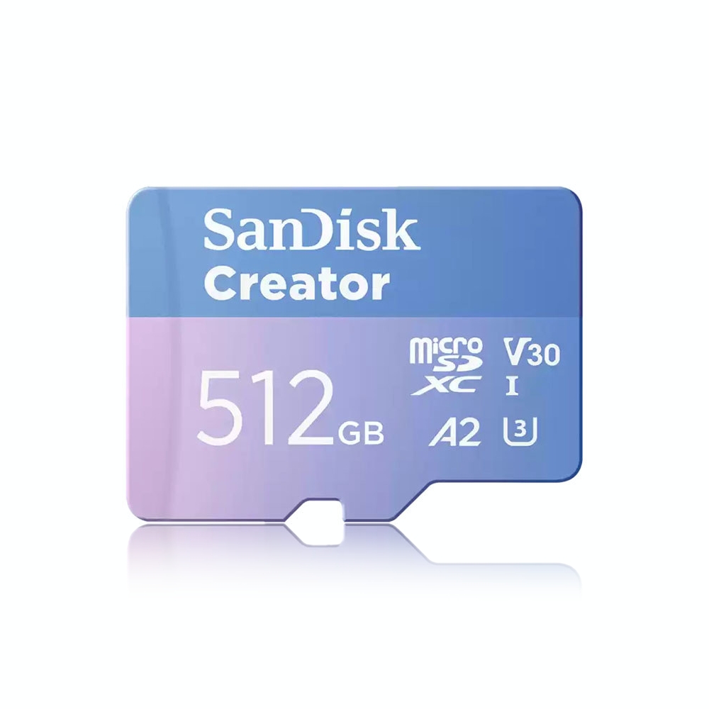 SanDisk Creator 512G UHS-I U3 A2 V30 microSDXC, , large