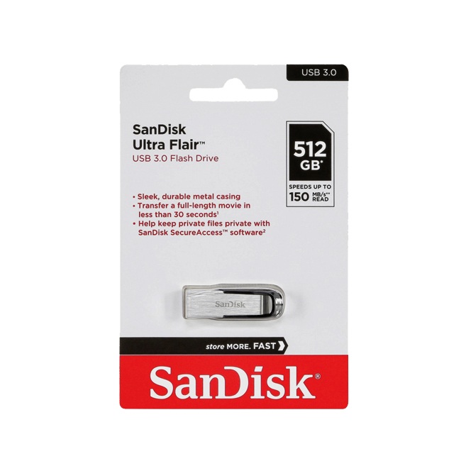 【SanDisk】Ultra Flair CZ73 512G USB 3.0  隨身碟 高速 150MB/s, , large