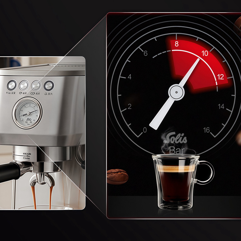 【Solis】BARISTA PERFETTA PLUS 家用半自動義式咖啡機（三色）｜PID智能控溫 奶泡 預浸泡, , large