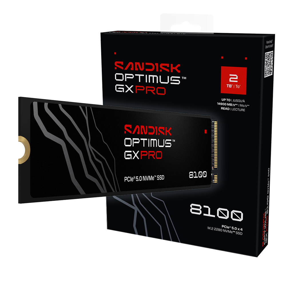 【SanDisk】Optimus GX PRO 8100 NVMe 2TB 無散熱片 SSD M.2 2280 代理商保固公司貨, , large