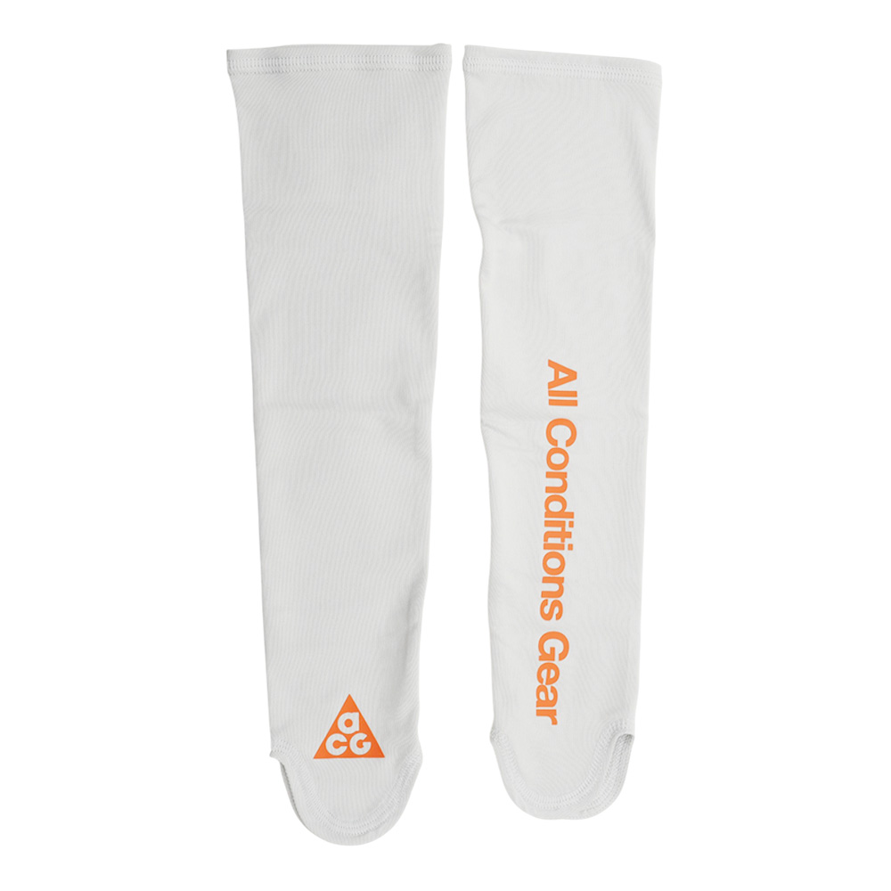 NIKE ACG COOLING 臂套 雙入裝 健身 訓練 戶外運動 易穿脫 涼感 防曬 抗UV 人體工學 N1013877019灰橘、N1013877441藍白, , large