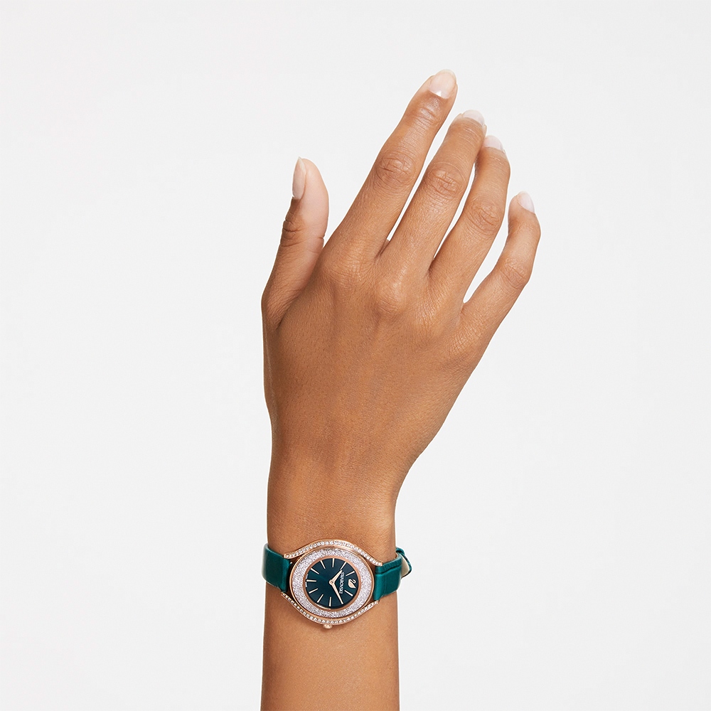 SWAROVSKI 施華洛世奇 送禮 Crystalline Aura 奢華水晶女錶 手錶-35.5mm 5644078, , large
