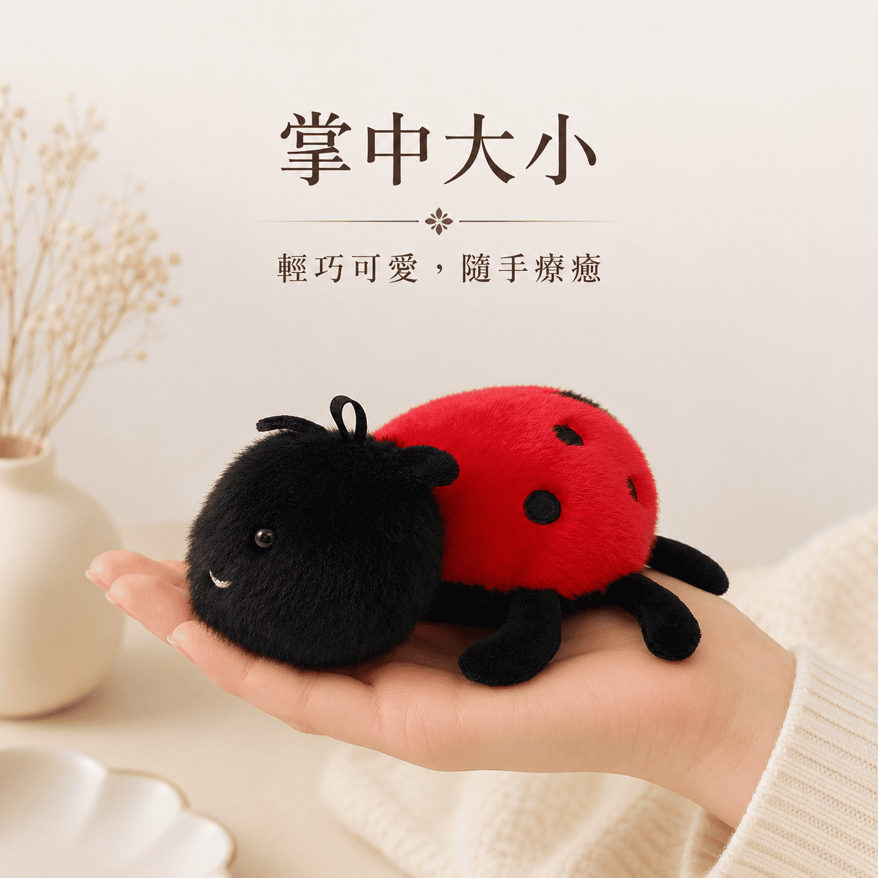 【際洋文化】象皮兔 七星瓢蟲掌中寶, , large
