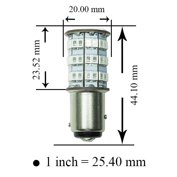 【PA LED】1157 雙芯 55晶 5630 2835 SMD LED 紅光 煞車燈 尾燈 小燈 方向燈, , large