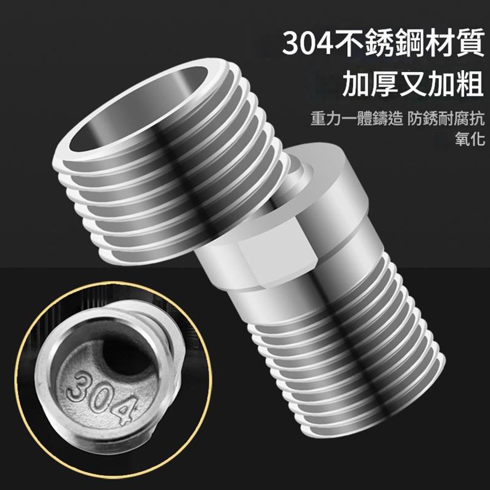 One 304 stainless steel shower head with 360&deg; omnidirectional curved feet., , large