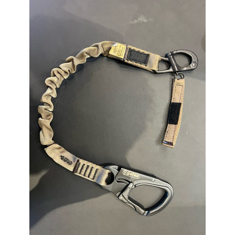 【YATES】YATES 565T Helo 個人固定掛繩｜直升機專用高強度安全繩｜K.T.Tactical 鎧德戶外, 沙, large