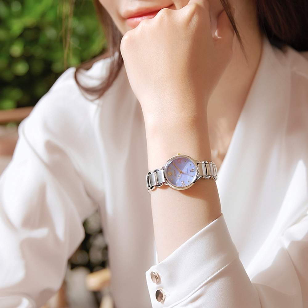 CITIZEN 星辰 聖誕節推薦錶 L系列 光動能大三針女錶 EM0927-87Y, , large