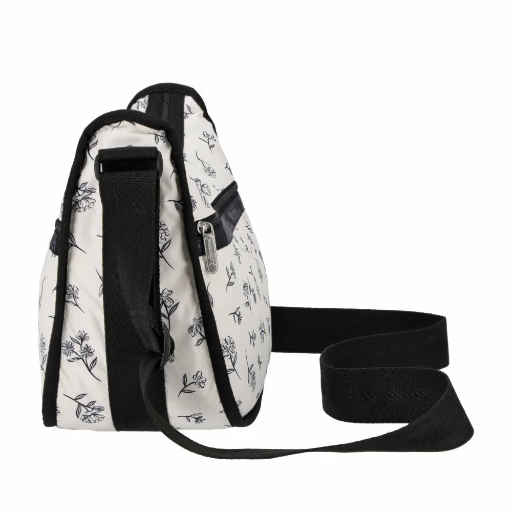 Lesportsac Classic Hobo 經典斜背包 側背包 旅用通勤包 送禮 禮物 推薦 女包(素描花卉), , large